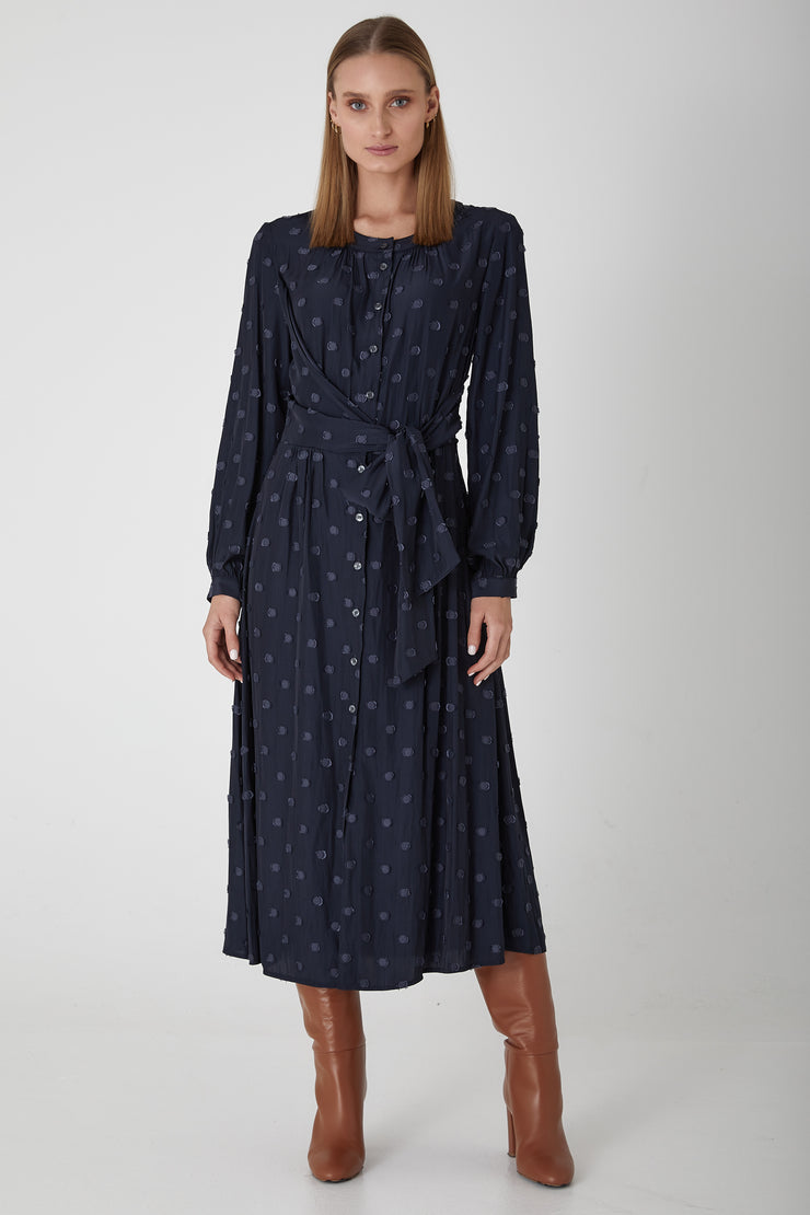 Claremont Midi Dress - Navy