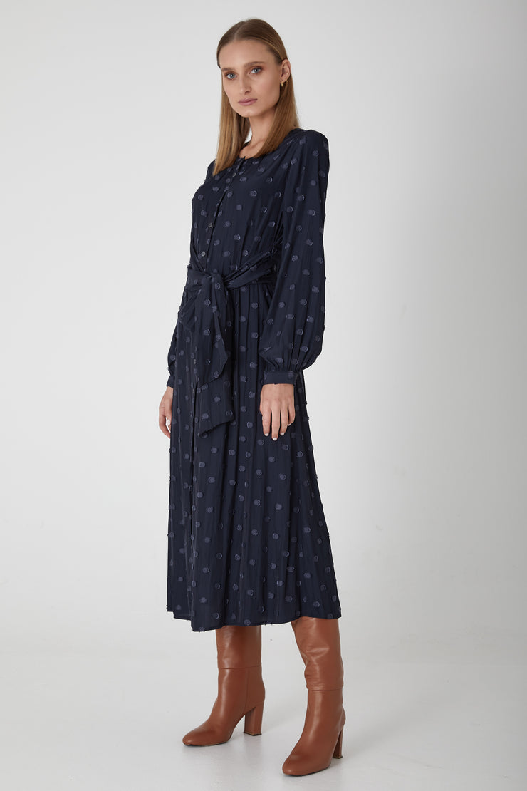 Claremont Midi Dress - Navy