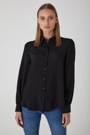 Manhattan Silk Shirt - Black