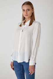 Manhattan Silk Shirt - White