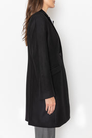 Tailored Wool Cashmere Coat - Black