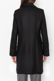 Tailored Wool Cashmere Coat - Black